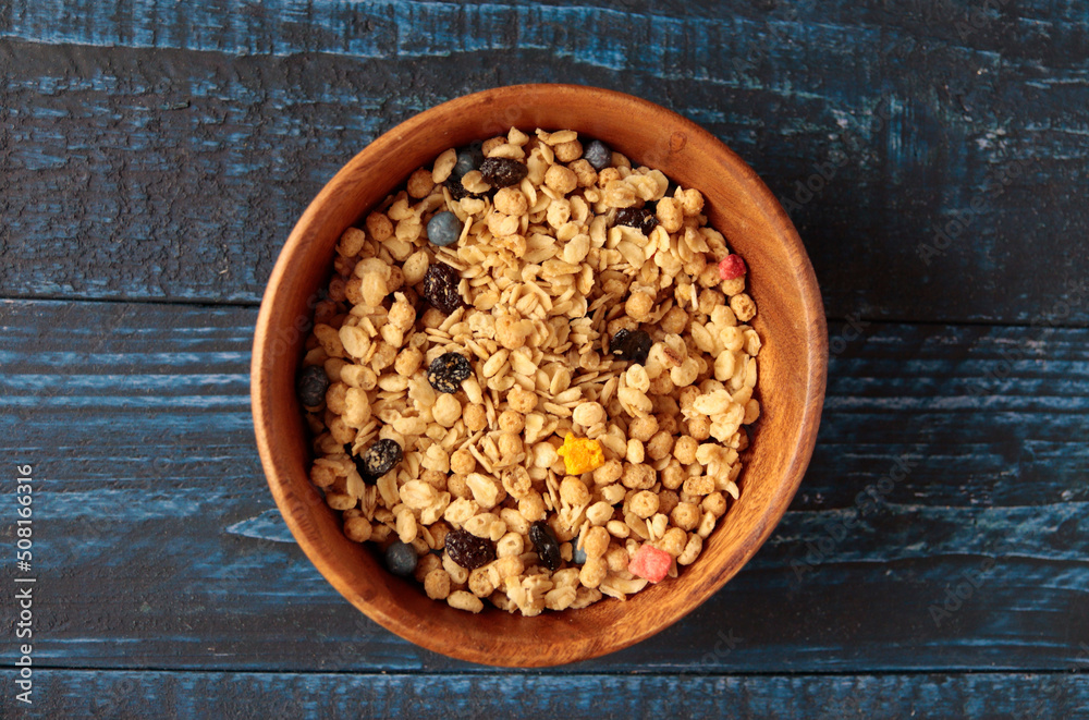 Breakfast cereal on the table Breakfast cereal on the table
