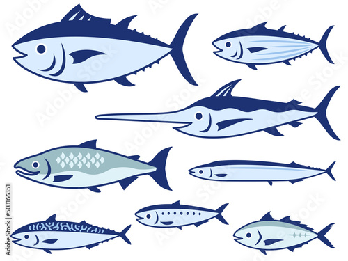魚のイラストセット