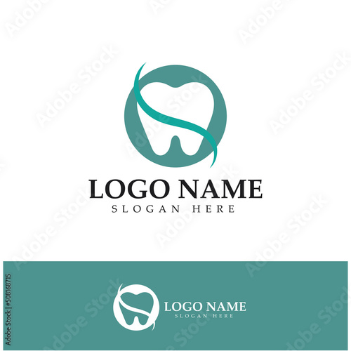 Dental Logo Design vector template.Creative Dentist Logo. Dental Clinic Vector Logo.