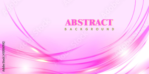 Shiny pink wavy luxury background
