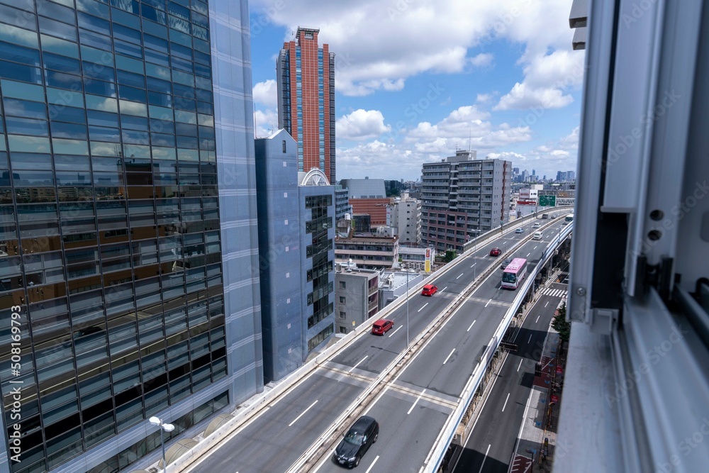 Fototapeta premium Highway in the city of Tokyo