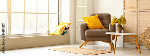 Interior of modern living r...