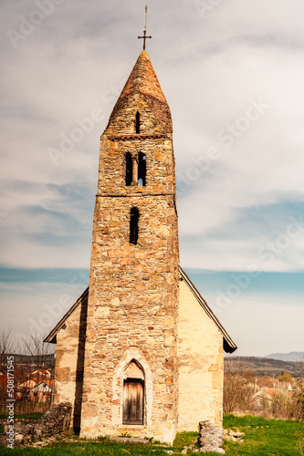 Strei Church was first mentioned in documents in 1392. It was built on the site of the remains of a rustic Roman villa. photo