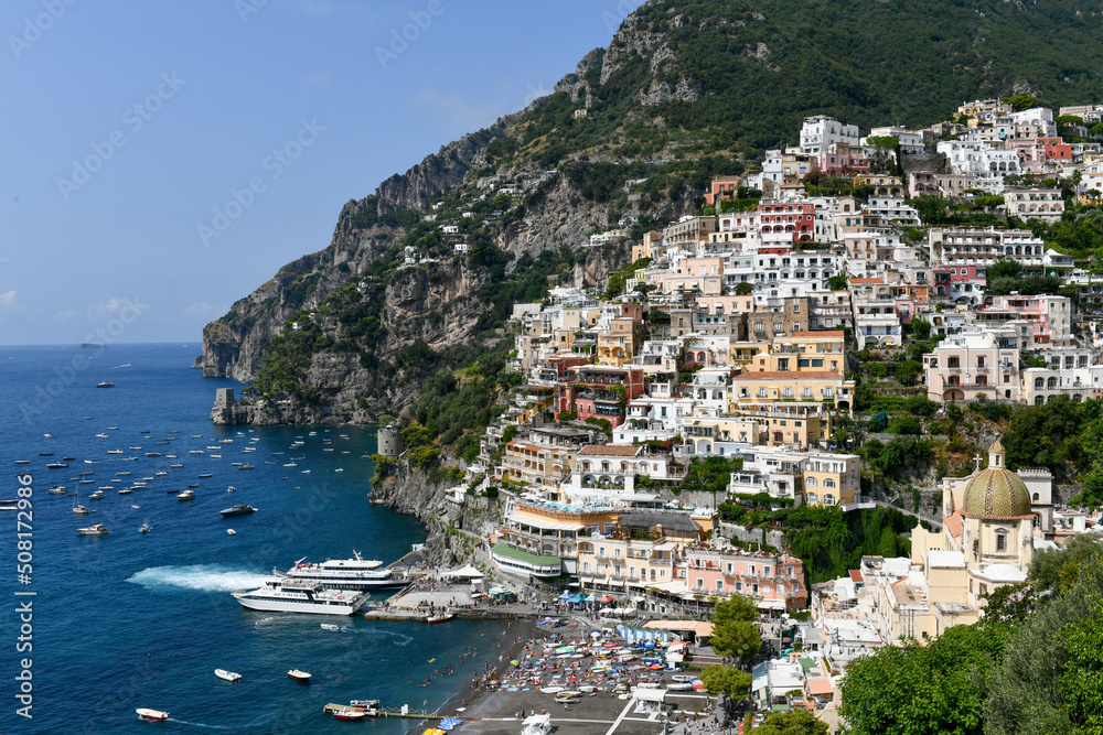 Naklejka premium Positano Panorama - Italy