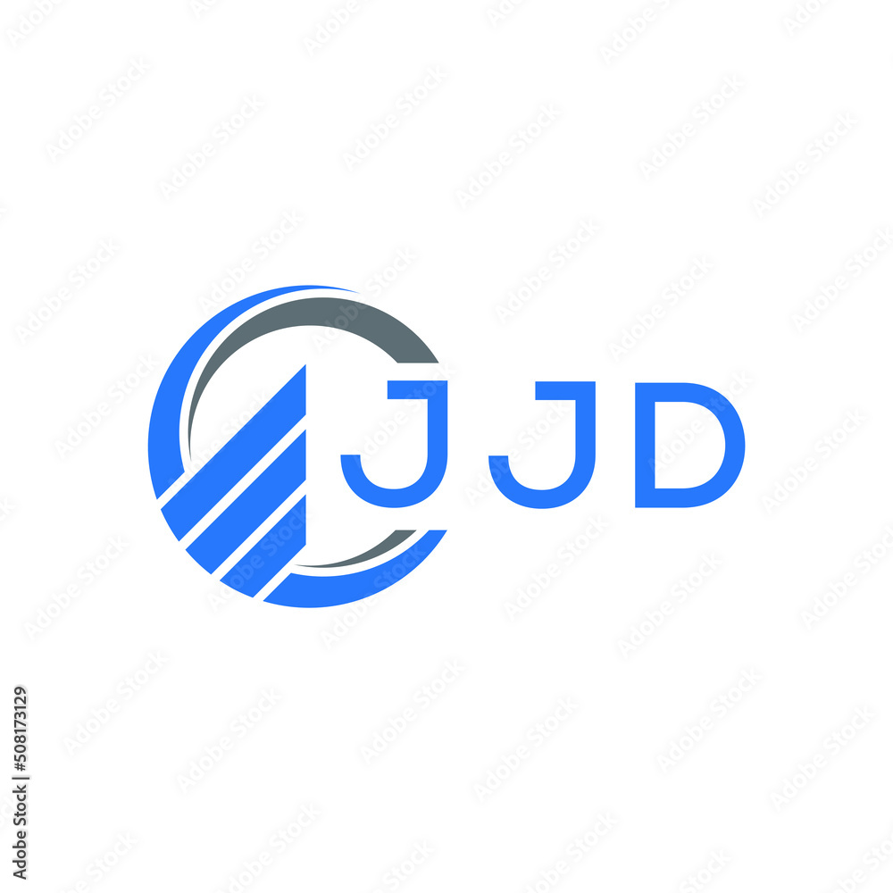 JJD Flat accounting logo design on white background. JJD creative initials Growth graph letter logo concept. JJD business finance logo design. JJD Flat accounting logo design on white background. JJD creative initials Growth graph letter logo concept. JJD business finance logo design.