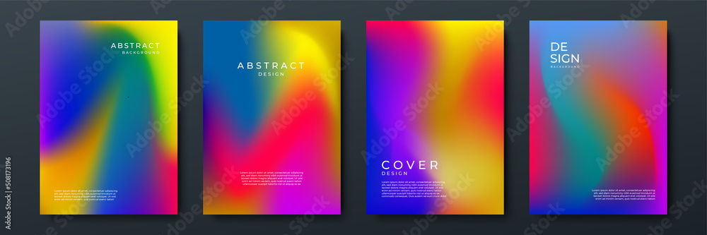 Blurred backgrounds set with modern abstract blurred color gradient patterns. Templates collection for brochures, posters, banners, flyers and cards. Vector illustration. Blurred backgrounds set with modern abstract blurred color gradient patterns. Templates collection for brochures, posters, banners, flyers and cards. Vector illustration.