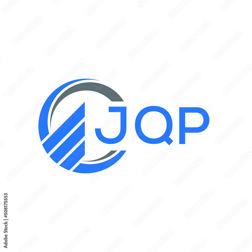 JQP Flat accounting logo design on white background. JQP creative initials Growth graph letter logo concept. JQP business finance logo design. JQP Flat accounting logo design on white background. JQP creative initials Growth graph letter logo concept. JQP business finance logo design.