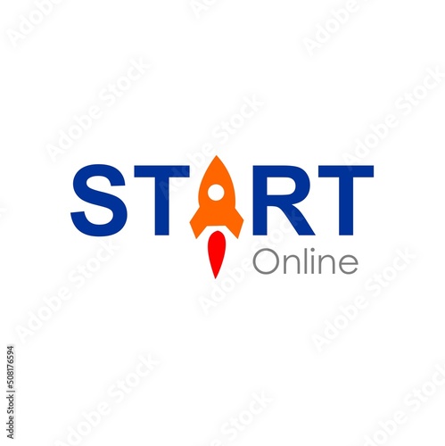 start online logo design vector
