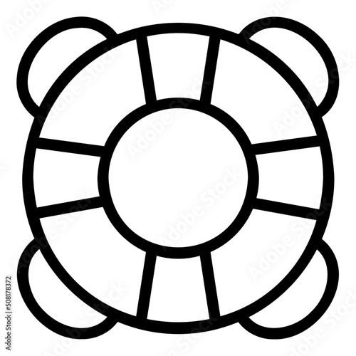 life ring outline icon