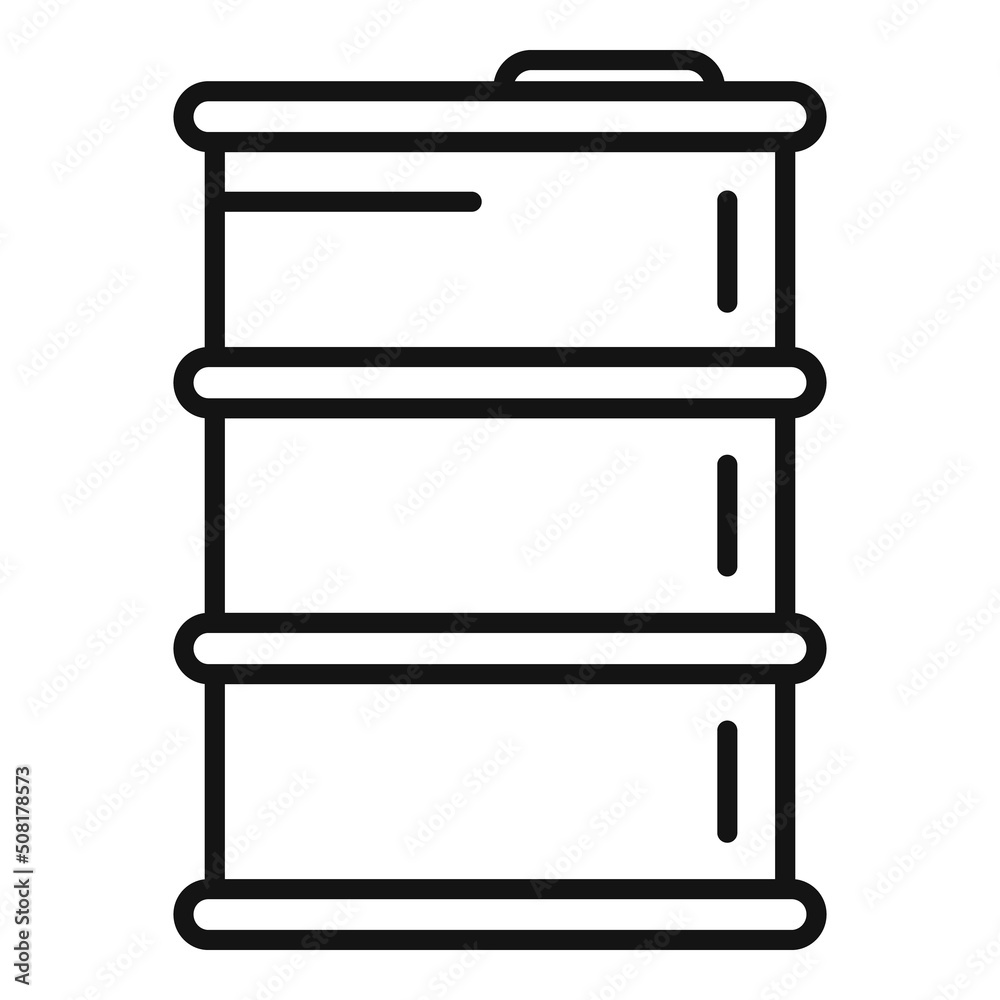 Canola oil barrel icon outline vector. Flower plant Canola oil barrel icon outline vector. Flower plant