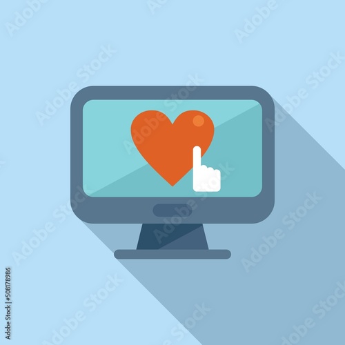 Customer trust icon flat vector. Credible review