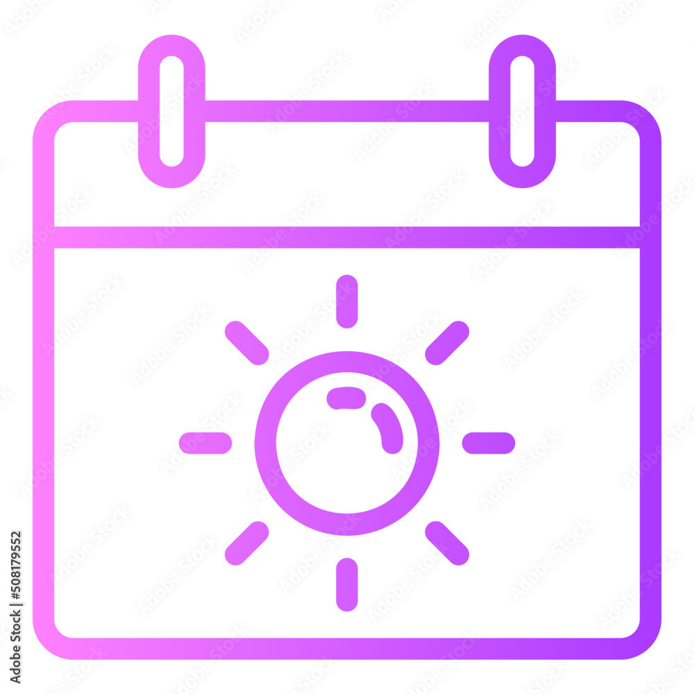 summer holidays gradient icon summer holidays gradient icon