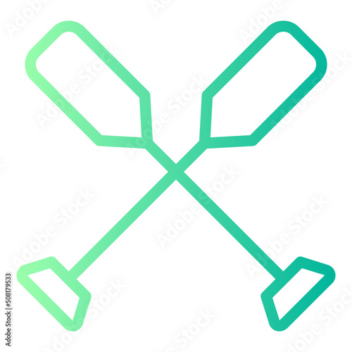 paddle gradient icon