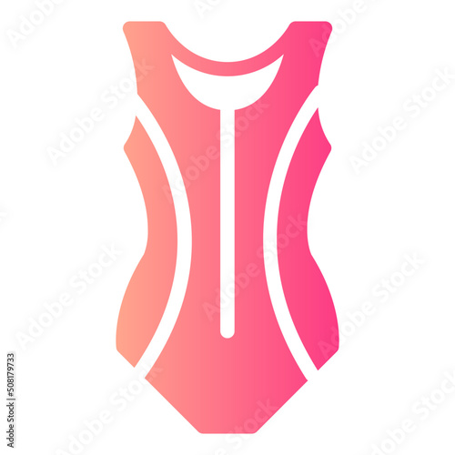swimming suit gradient icon