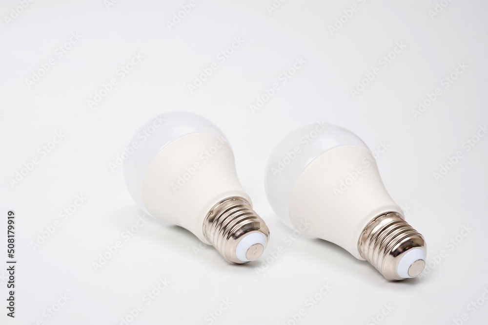 Two LED lamps for a standard cartridge, photographed against a white background. Two LED lamps for a standard cartridge, photographed against a white background.