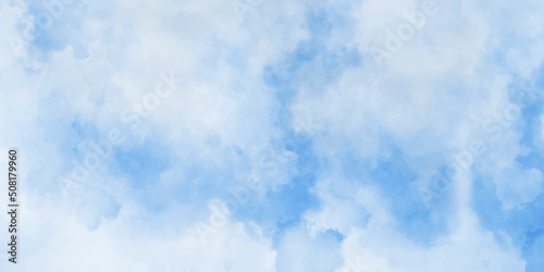 Blue sky and clouds sun and cloud background with a pastel color. Cloud sky pastel abstract gradient blurred. soft focust canopy blue. wallpaper or background.