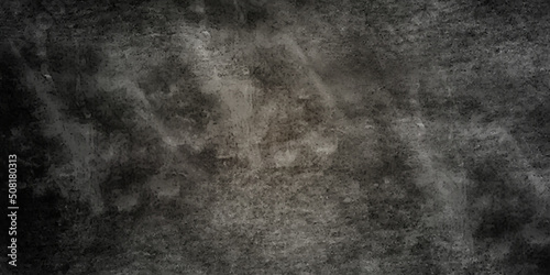 Monochrome gray black aquarelle painted paper textured canvas for design, vintage card, retro template. old grungy texture, grey concrete wall
