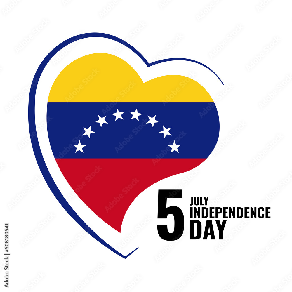 Fototapeta premium Venezuela Independence Day.