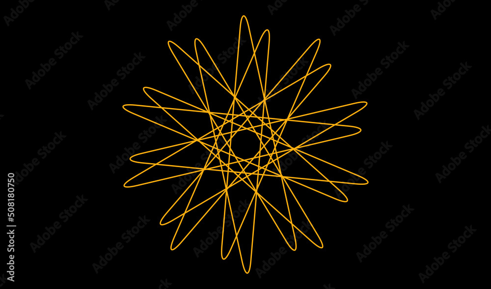 Geometric flower and abstract shape for logo Geometric flower and abstract shape for logo