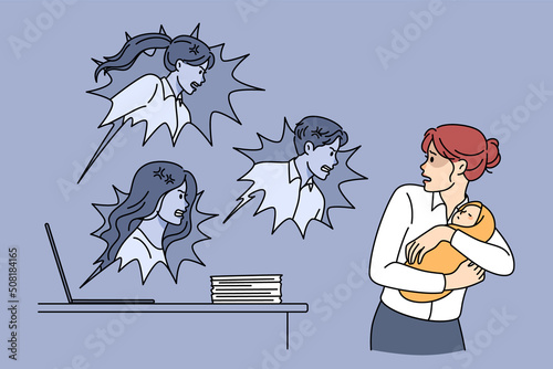 Online users blaming young mom with baby
