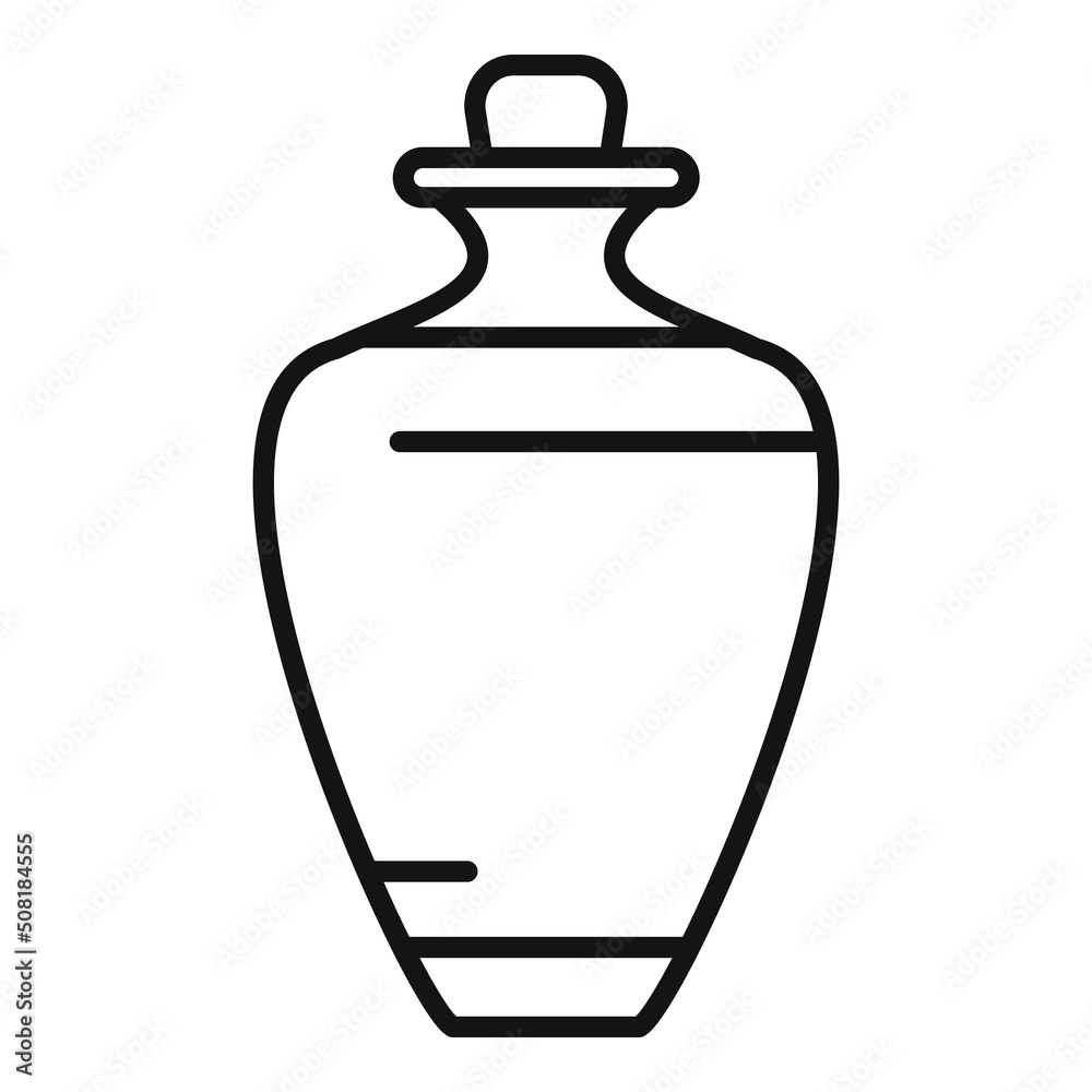 Jojoba oil bottle icon outline vector. Aroma plant Jojoba oil bottle icon outline vector. Aroma plant
