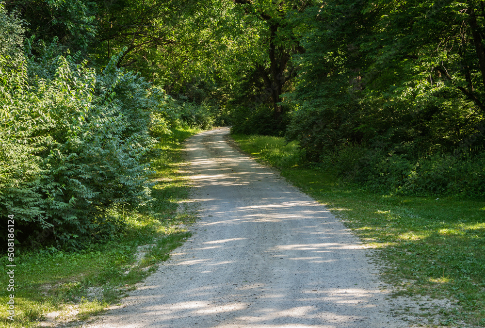 A path in Winterset Park, Winterset, Iowa A path in Winterset Park, Winterset, Iowa