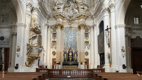The altar of the church