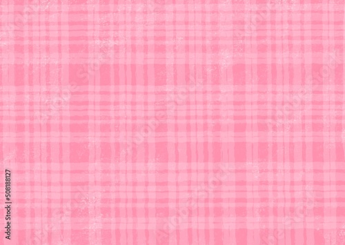 パステル風でピンクのチェック柄の可愛い背景素材