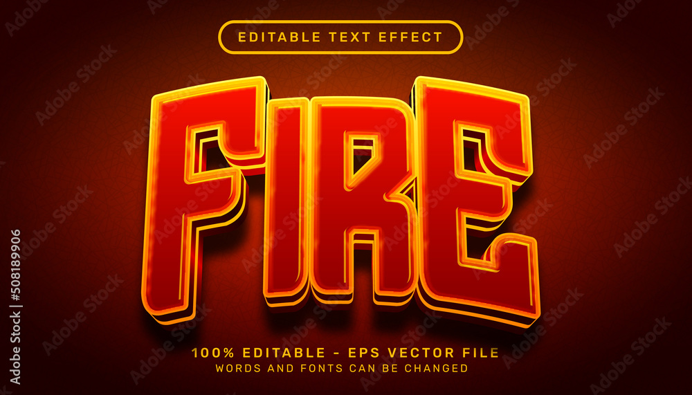 fire 3d text effect with fire texture