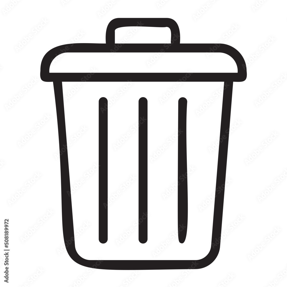 dustbin line icon dustbin line icon