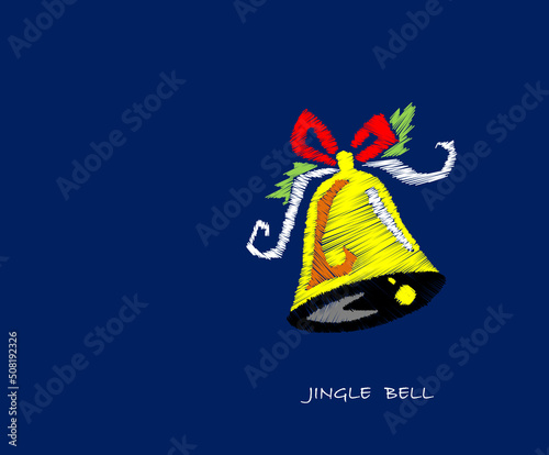 christmas bell with bells,jingle bell,merry christmas,happy new year,tree