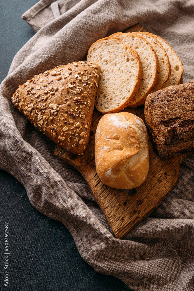 Naklejka premium plate with bread
