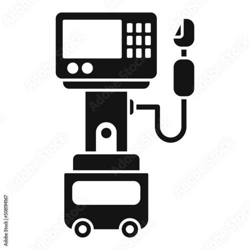 Respiratory machine icon simple vector. Medical patient