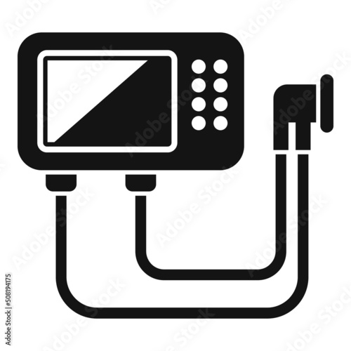 Oxygen equipment icon simple vector. Medical machine