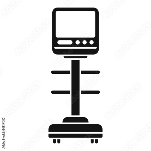 Breath ventilator machine icon simple vector. Hospital patient