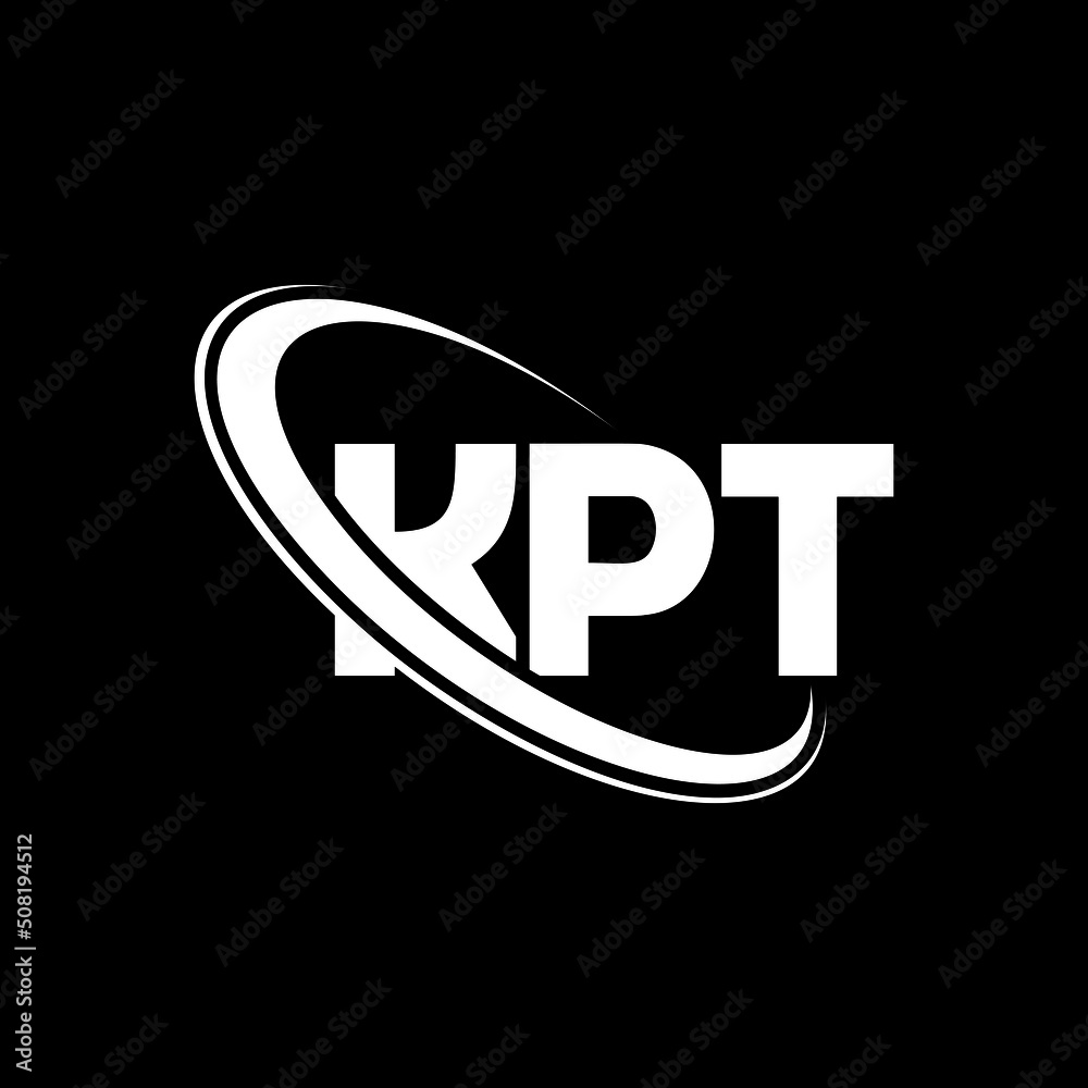 KPT logo. KPT letter. KPT letter logo design. Initials KPT logo linked