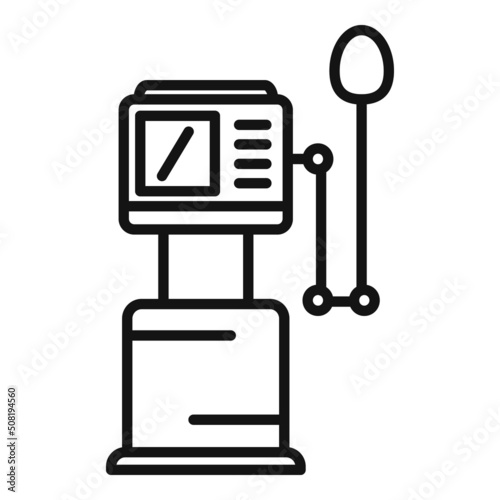 Hospital medical machine icon outline vector. Respiratory equipment