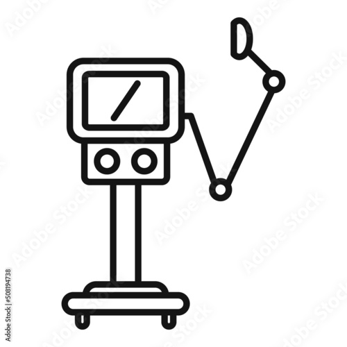 Breath ventilator machine icon outline vector. Hospital patient
