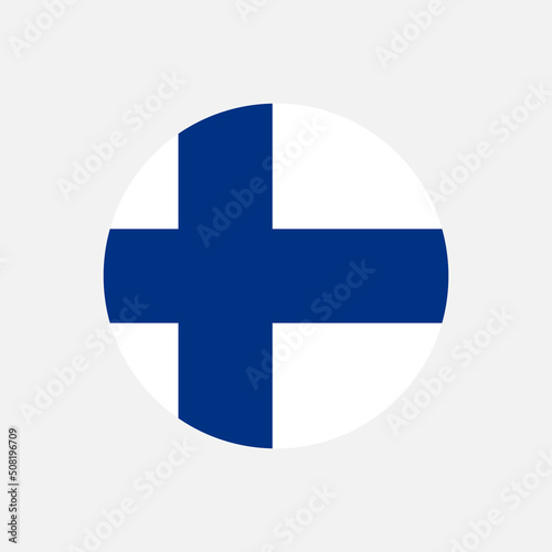 Country Finland. Finland flag. Vector illustration.