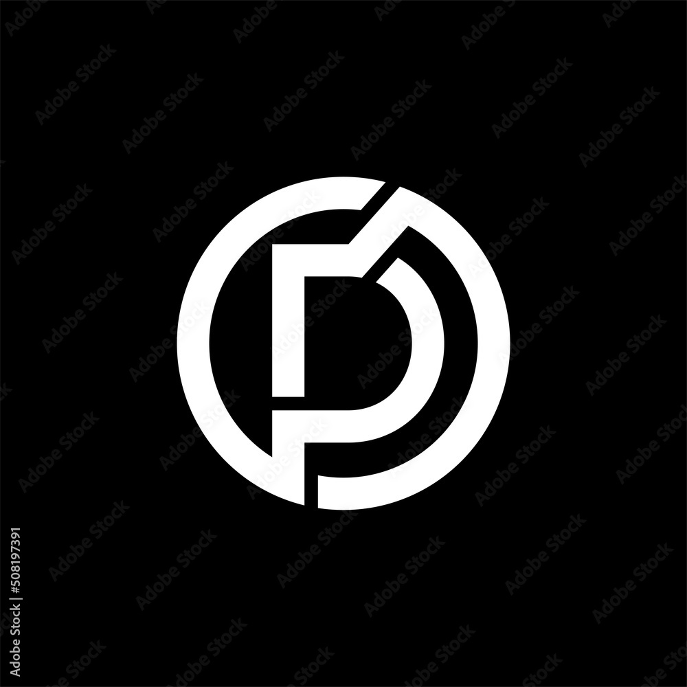 Initial letter dp, d, p logo template design Royalty Free Vector Initial letter dp, d, p logo template design Royalty Free Vector
