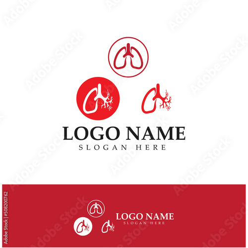 lung health and care logo template,emblem,design concept,creative symbol,icon,vector illustration.