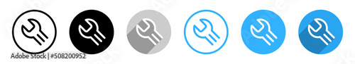 Reparatur Service Schraubenschlüssel Vektor Icons