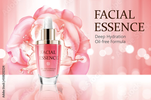 Rose facial essence banner ad