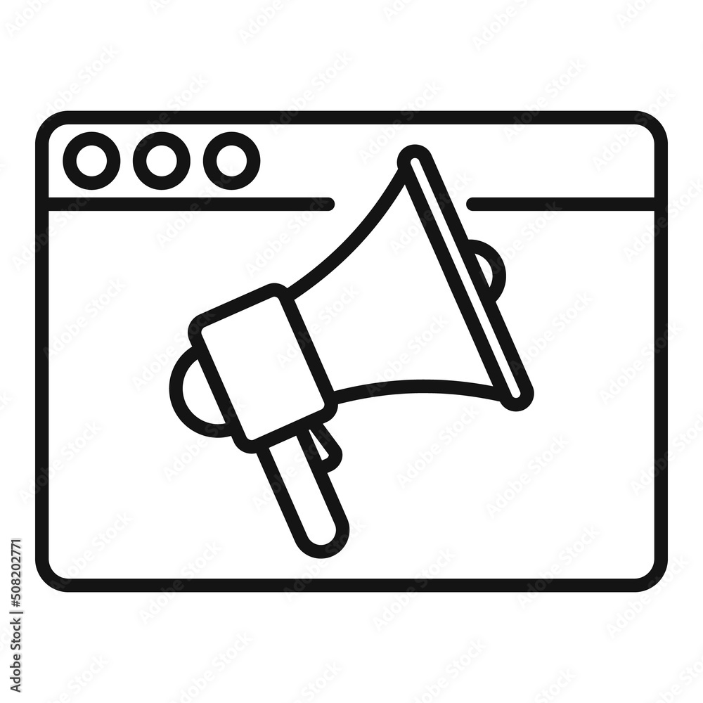 Call forum icon outline vector. Social media Call forum icon outline vector. Social media