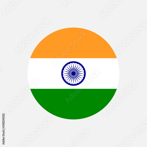 Country India. India flag. Vector illustration.