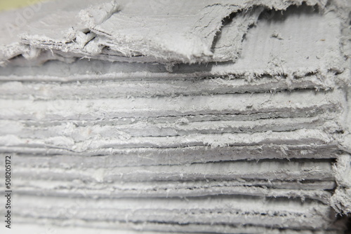 Obraz na płótnie Asbestos sheets in stack - insulator dangerous to health w salonie