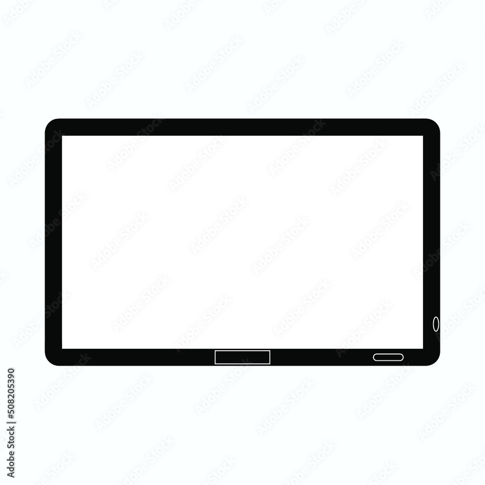 tablet pc isolated on white background