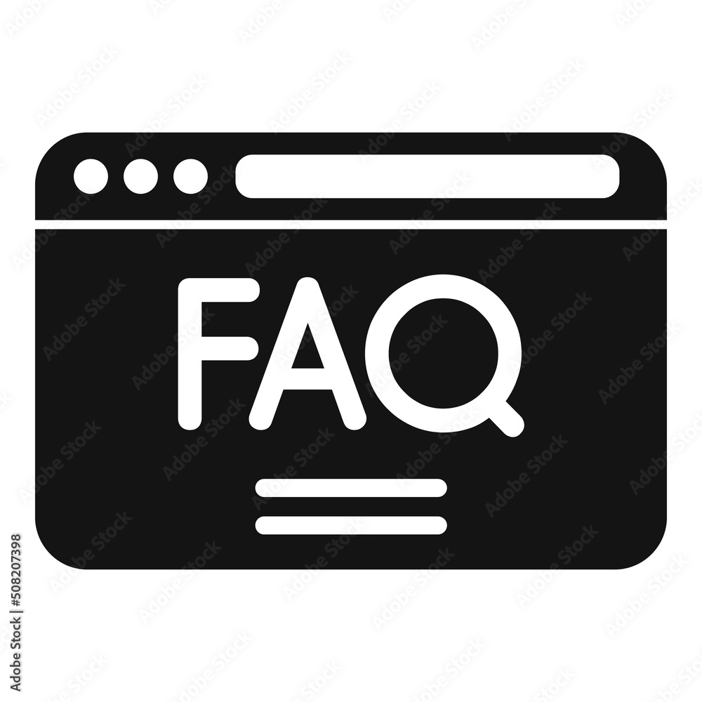 Web faq icon simple vector. People solution Web faq icon simple vector. People solution
