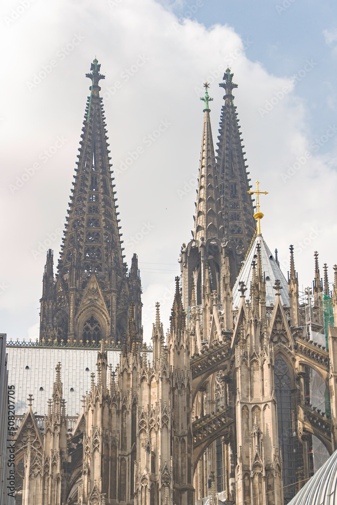 Cologne Cathedral wich is a Roman Catholic church in Cologne, Germany.