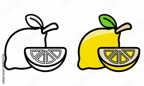 Illustration Vector Graphic of lemon fruit, fruit icon